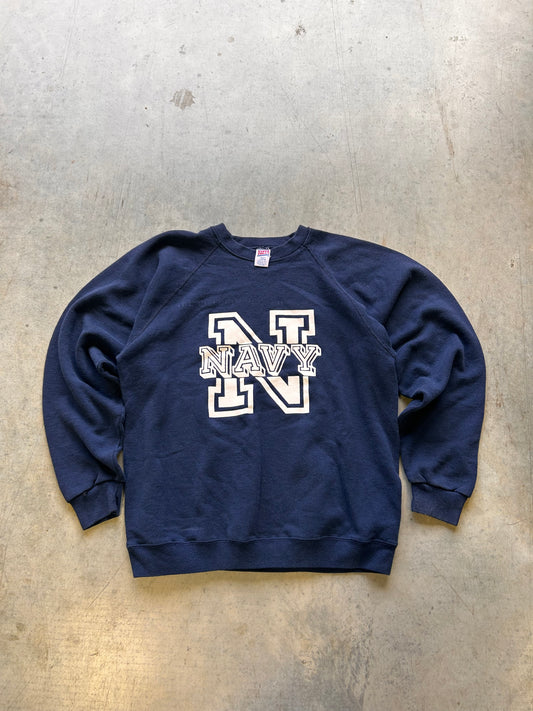 (L) 80’s Navy Sweatshirt