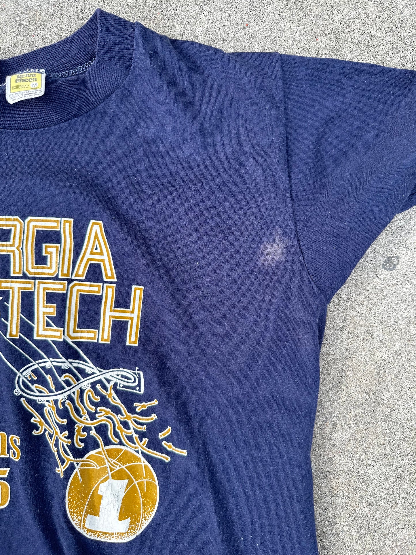 (M) 80’s GA Tech basketball Tee