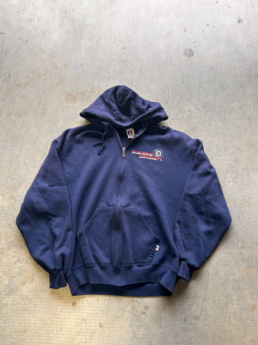 (L) 90’s Duquesne University Zip-up Hoodie